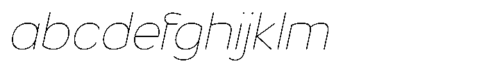 Luma Prime Thin Slant FONT