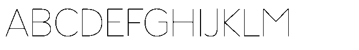 Luma Prime Thin Font UPPERCASE