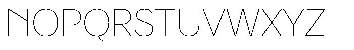 Luma Prime Thin Font UPPERCASE