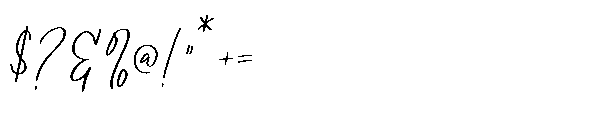Lumberton Font OTHER CHARS
