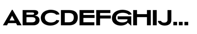 Lumbrance Sans Extrabold Exp Font UPPERCASE