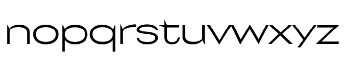 Lumbrance Sans Extralight Exp Font LOWERCASE