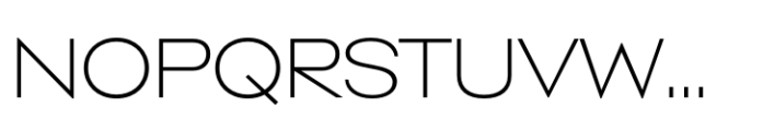 Lumbrance Sans Thin Exp Font UPPERCASE