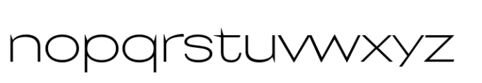Lumbrance Sans Thin Exp Font LOWERCASE