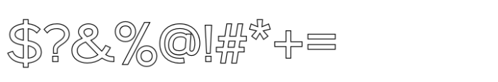 Lumend Outline Font OTHER CHARS
