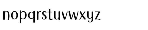 Lumetta Light Font LOWERCASE