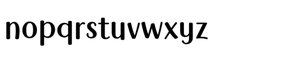 Lumetta Regular Font LOWERCASE