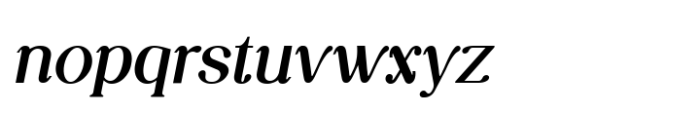 Luminary Serif Extra Bold Italic Font LOWERCASE