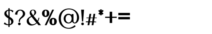 Luminary Serif Extra Bold Font OTHER CHARS