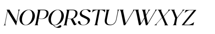 Luminary Serif Italic Font UPPERCASE