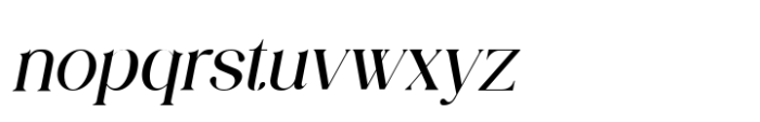 Luminary Serif Italic Font LOWERCASE