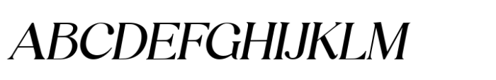 Luminary Serif Medium Italic Font UPPERCASE