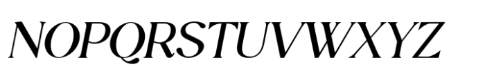Luminary Serif Medium Italic Font UPPERCASE