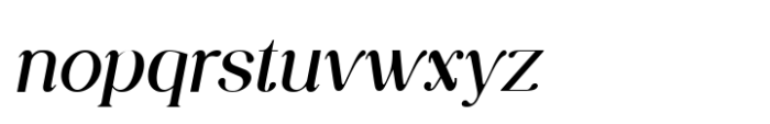 Luminary Serif Medium Italic Font LOWERCASE