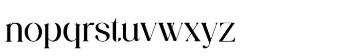 Luminary Serif Regular Font LOWERCASE