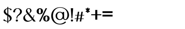 Luminary Serif Semi Bold Font OTHER CHARS