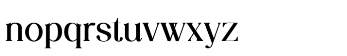 Luminary Serif Semi Bold Font LOWERCASE