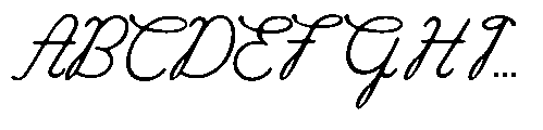 Luminense Script Regular Font UPPERCASE