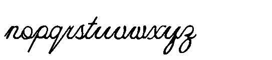 Luminense Script Regular Font LOWERCASE