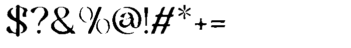 Lumitra Inkbleed Font OTHER CHARS