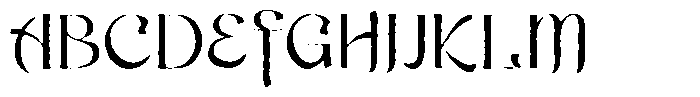 Lumitra Inkbleed Font UPPERCASE