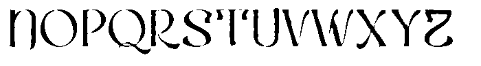 Lumitra Inkbleed Font UPPERCASE