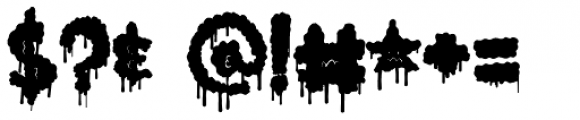 Lumps Drip Bold Font OTHER CHARS