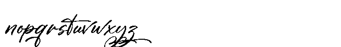 Lumynella Calligraph Font LOWERCASE