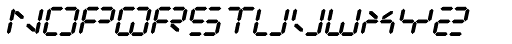Luna 9 SC AOE Italic Font LOWERCASE