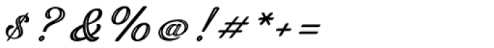 Lunair Inline Font OTHER CHARS