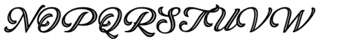 Lunair Inline Font UPPERCASE
