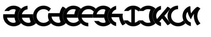 Lunanic Medium Left Font LOWERCASE