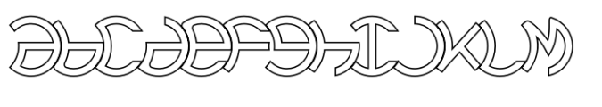 Lunanic Thin Right Outline FONT