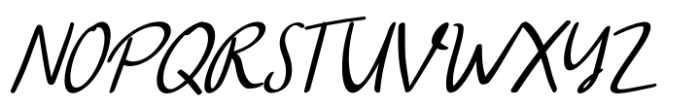 Lunar Curve Italic Font UPPERCASE