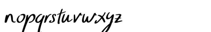 Lunar Curve Italic Font LOWERCASE