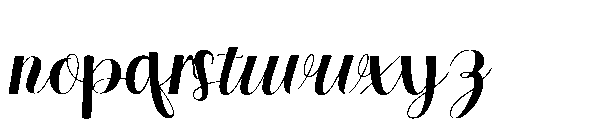 Lunarelle Font LOWERCASE