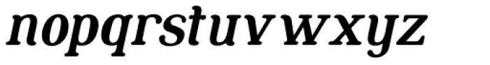 Lunaris Medium Italic Font LOWERCASE