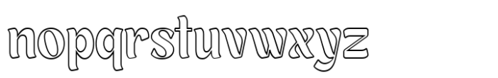 Lunarya Outline Font LOWERCASE