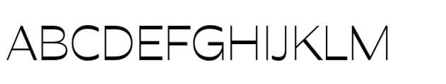 Lunastral Light Font UPPERCASE