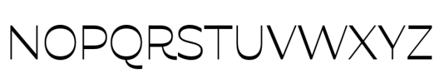 Lunastral Light Font UPPERCASE