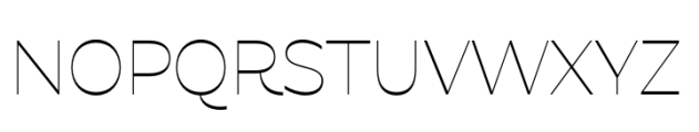 Lunastral Thin Font UPPERCASE