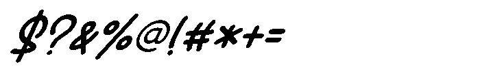 Lunatyco Italic Regular Font OTHER CHARS