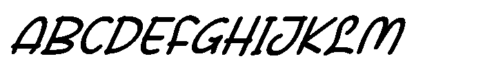 Lunatyco Italic Regular Font UPPERCASE