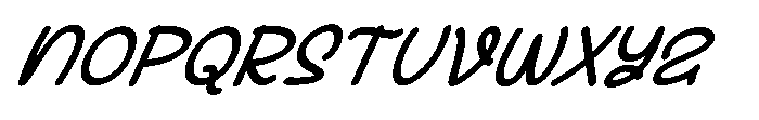 Lunatyco Italic Regular Font UPPERCASE
