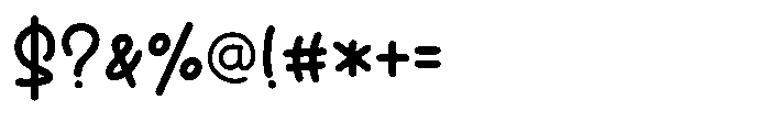 Lunatyco Regular Font OTHER CHARS