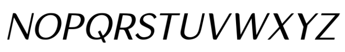 Lunea Sans Italic Font UPPERCASE