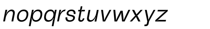Lunema Sans v.02 Book Italic v.02 Font LOWERCASE
