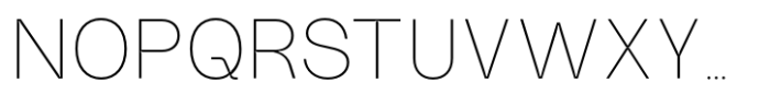 Lunema Sans v.02 Thin v.02 Font UPPERCASE