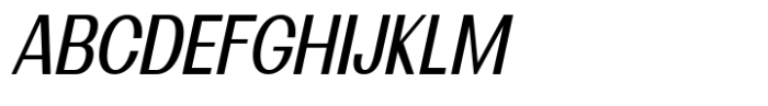 Lunera Condensed Medium Italic Font UPPERCASE