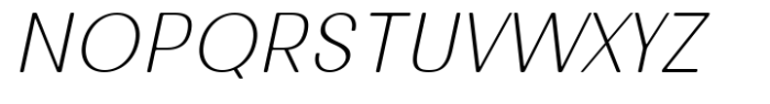 Lunera Round Extra Light Italic Font UPPERCASE